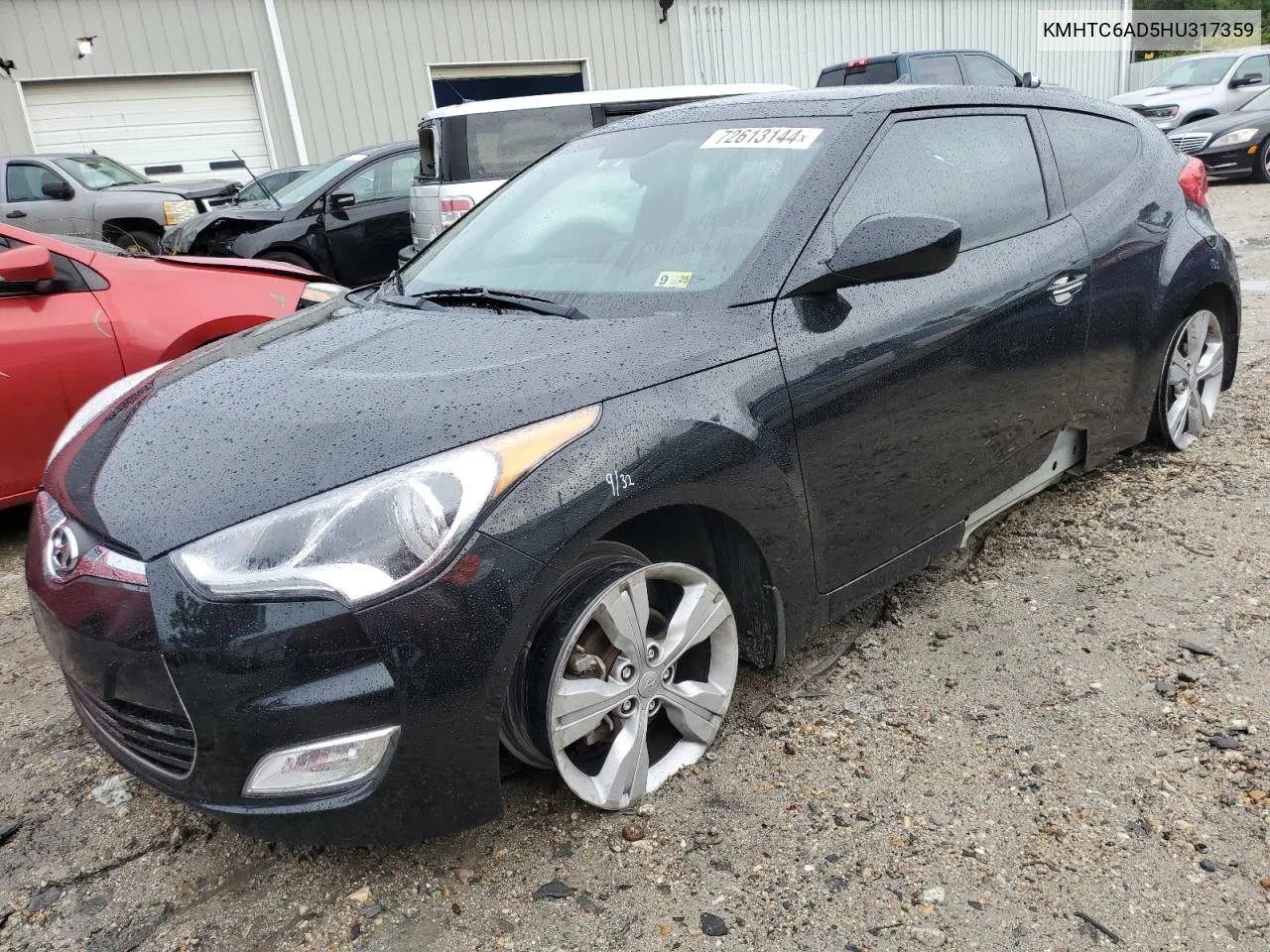 2017 Hyundai Veloster VIN: KMHTC6AD5HU317359 Lot: 72613144