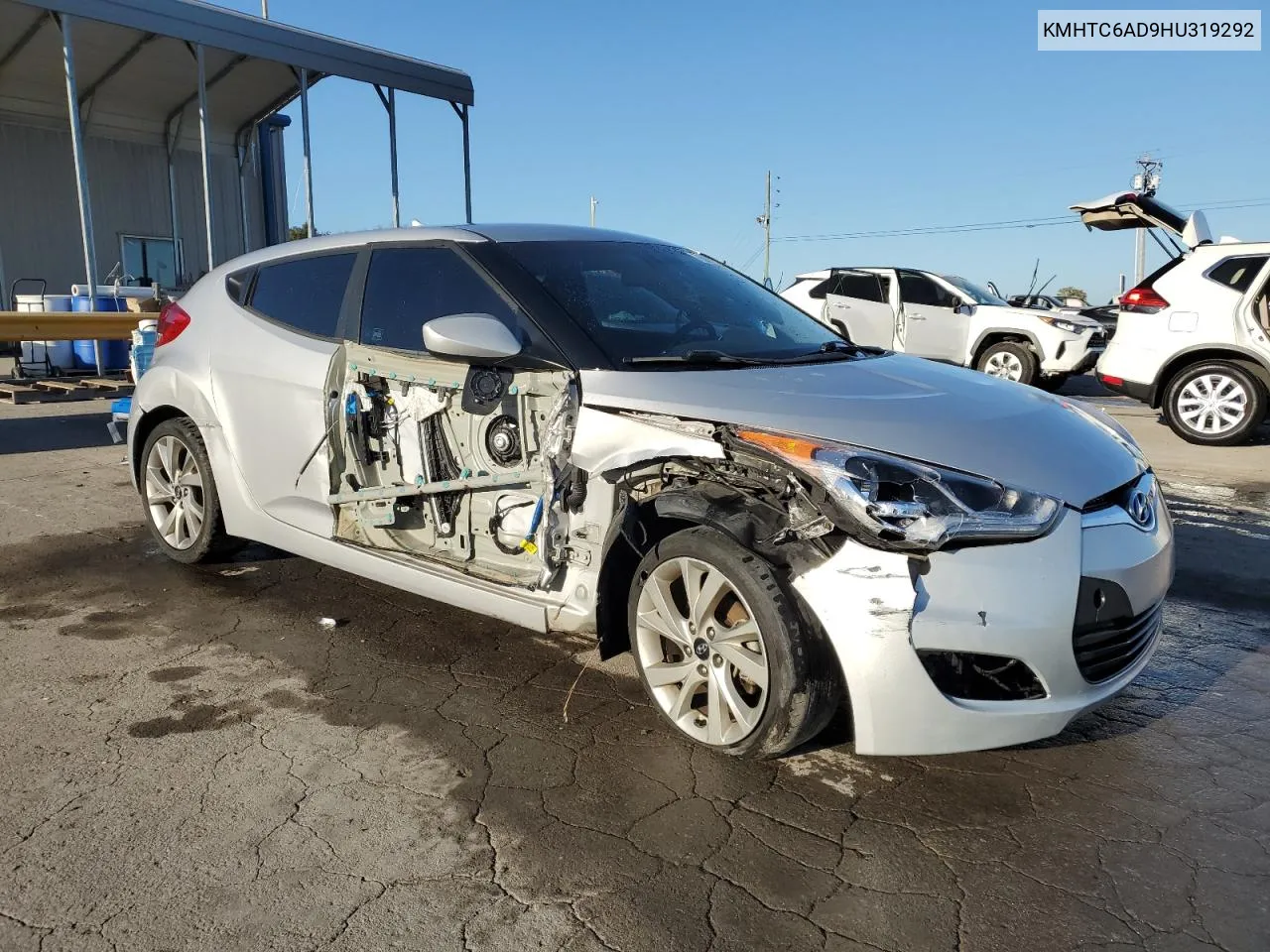 2017 Hyundai Veloster VIN: KMHTC6AD9HU319292 Lot: 75811954