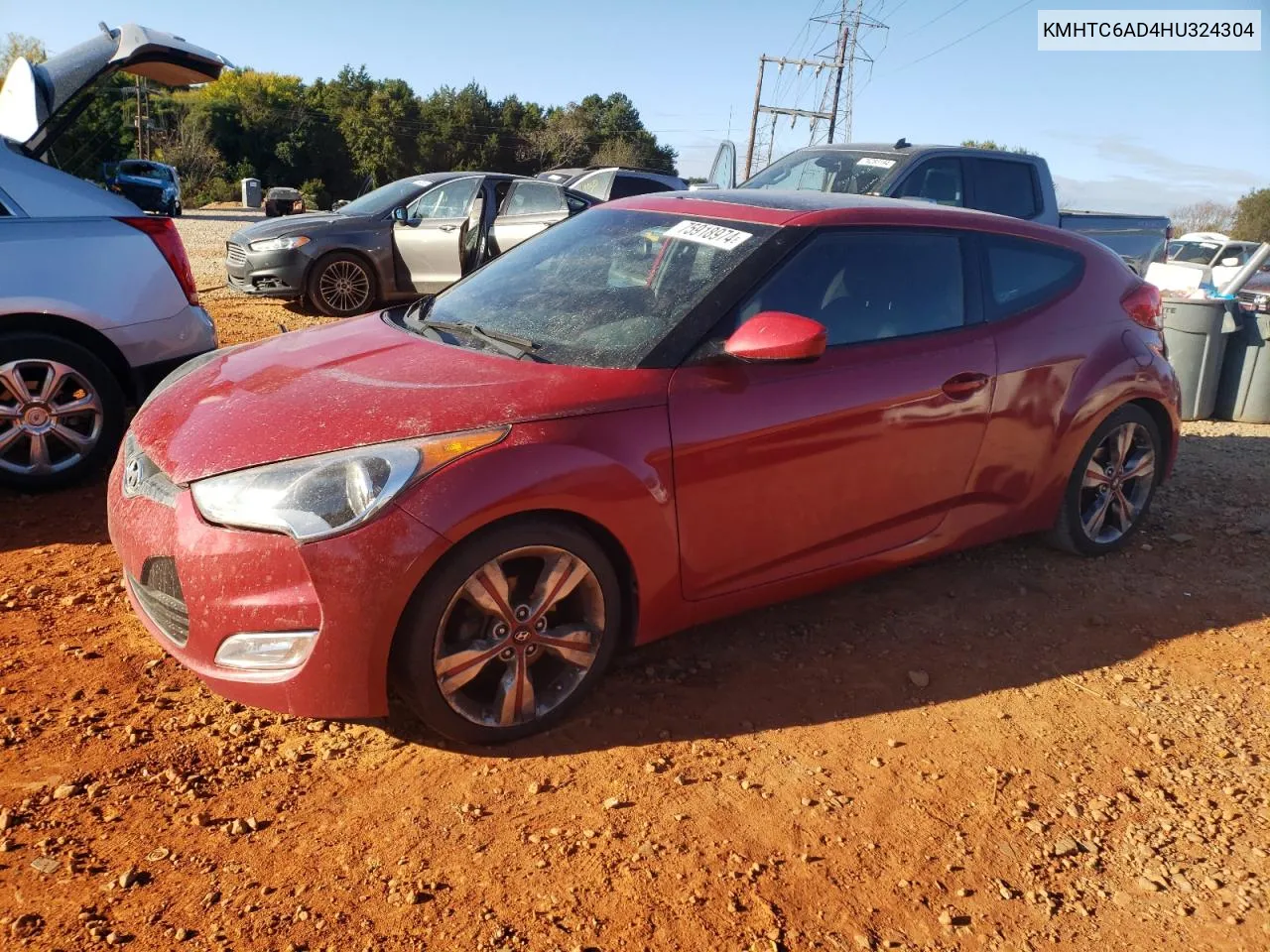 KMHTC6AD4HU324304 2017 Hyundai Veloster