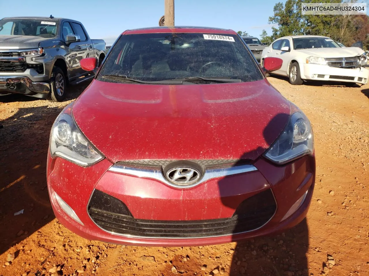 KMHTC6AD4HU324304 2017 Hyundai Veloster