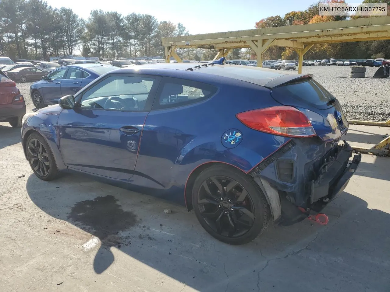 2017 Hyundai Veloster VIN: KMHTC6ADXHU307295 Lot: 76746344