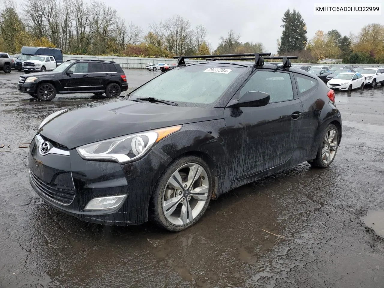 2017 Hyundai Veloster VIN: KMHTC6AD0HU322999 Lot: 79077384