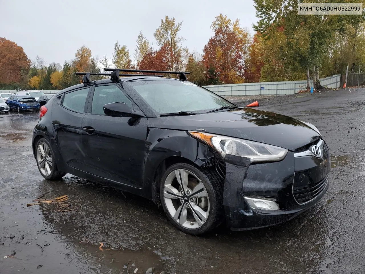 2017 Hyundai Veloster VIN: KMHTC6AD0HU322999 Lot: 79077384