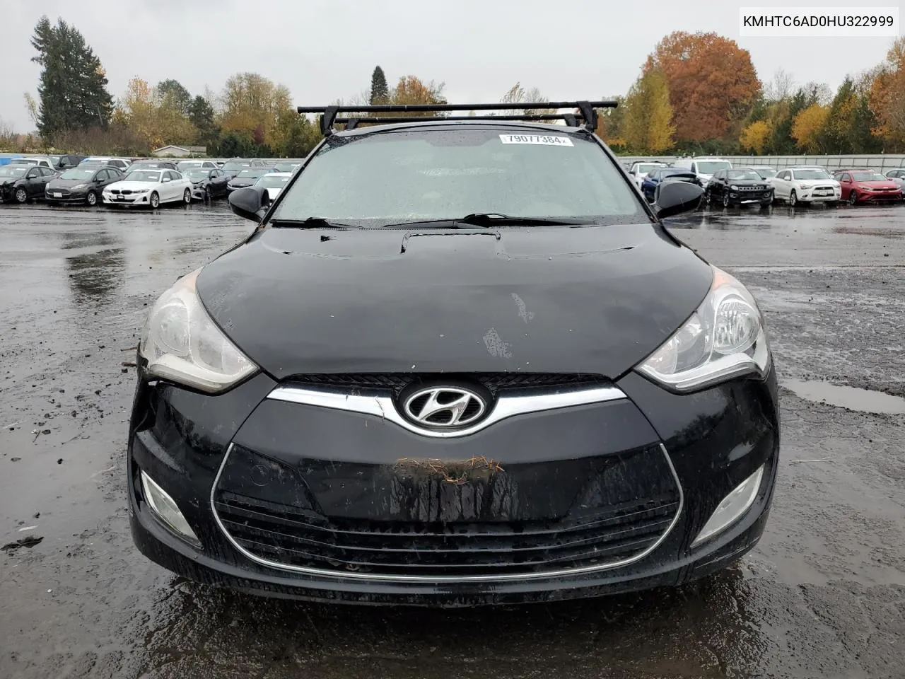 2017 Hyundai Veloster VIN: KMHTC6AD0HU322999 Lot: 79077384