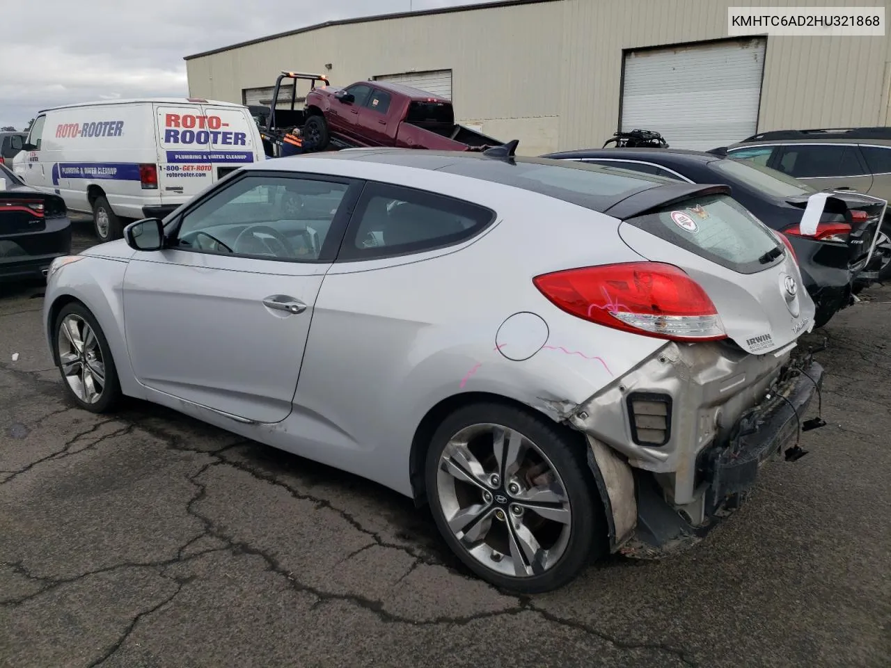 2017 Hyundai Veloster VIN: KMHTC6AD2HU321868 Lot: 79083584