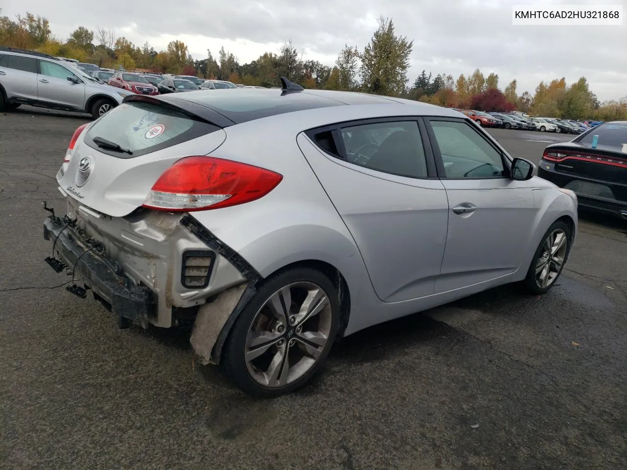 2017 Hyundai Veloster VIN: KMHTC6AD2HU321868 Lot: 79083584