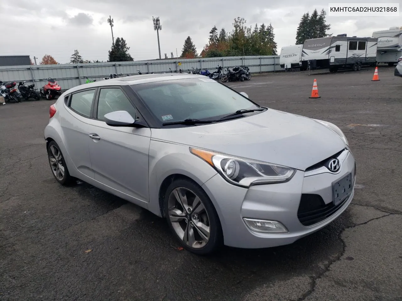 2017 Hyundai Veloster VIN: KMHTC6AD2HU321868 Lot: 79083584