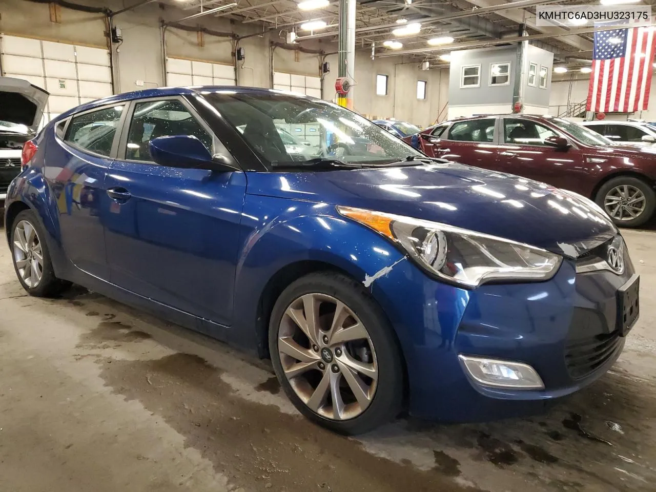 2017 Hyundai Veloster VIN: KMHTC6AD3HU323175 Lot: 79298984