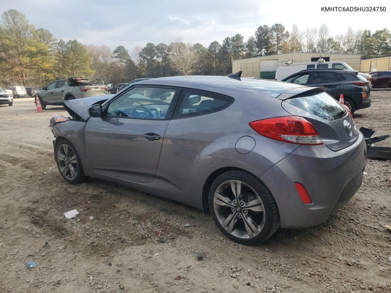 2017 Hyundai Veloster VIN: KMHTC6AD5HU324750 Lot: 79962314