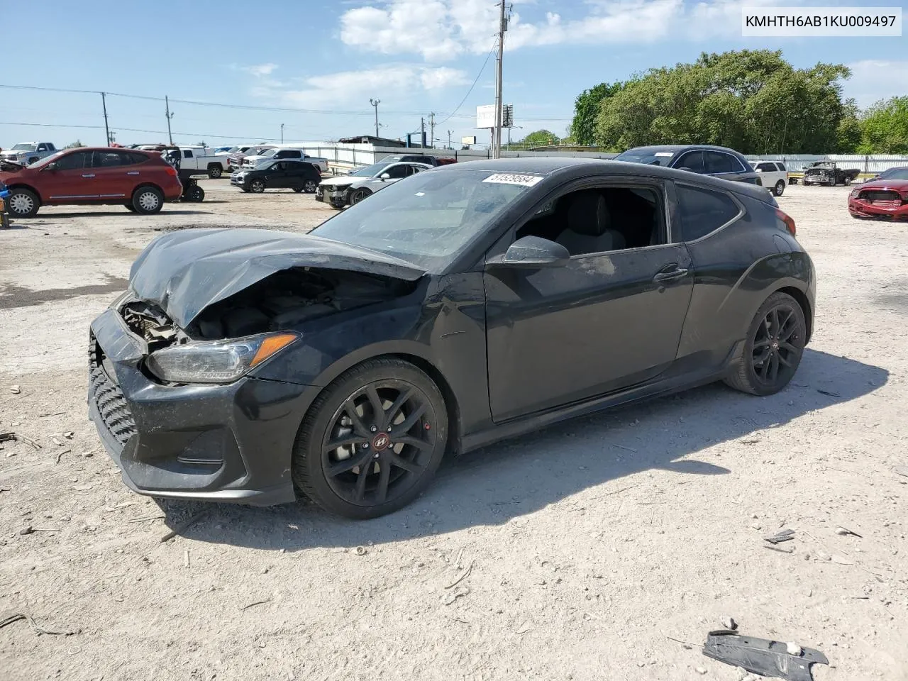 2019 Hyundai Veloster Turbo VIN: KMHTH6AB1KU009497 Lot: 51529584