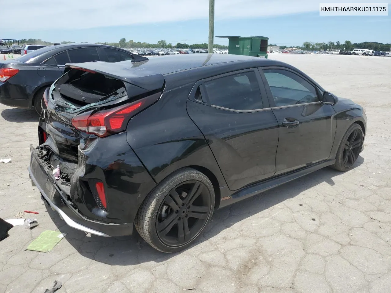 2019 Hyundai Veloster Turbo VIN: KMHTH6AB9KU015175 Lot: 58852874