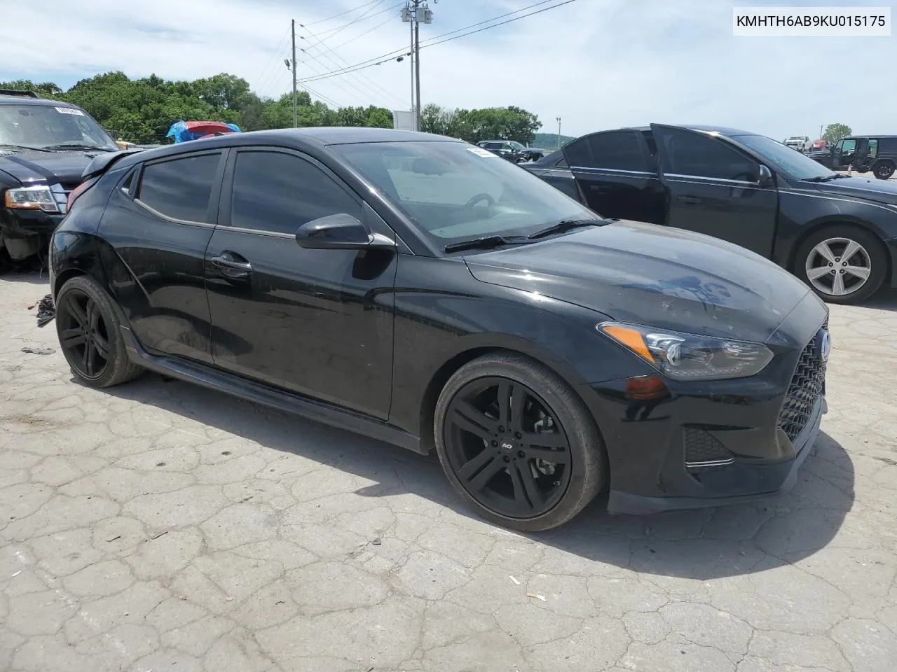 2019 Hyundai Veloster Turbo VIN: KMHTH6AB9KU015175 Lot: 58852874