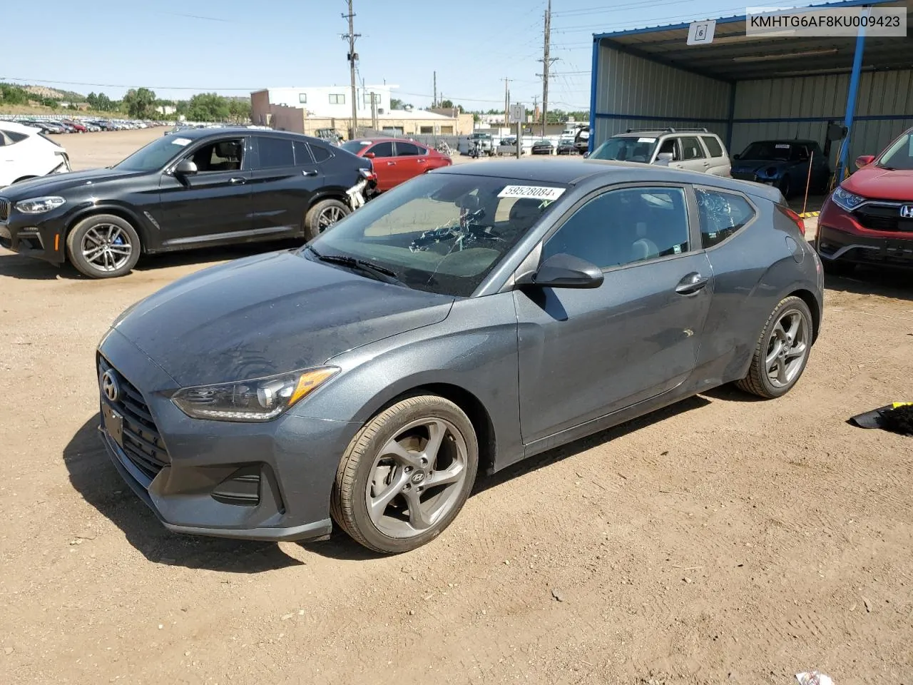 2019 Hyundai Veloster Base VIN: KMHTG6AF8KU009423 Lot: 59528084