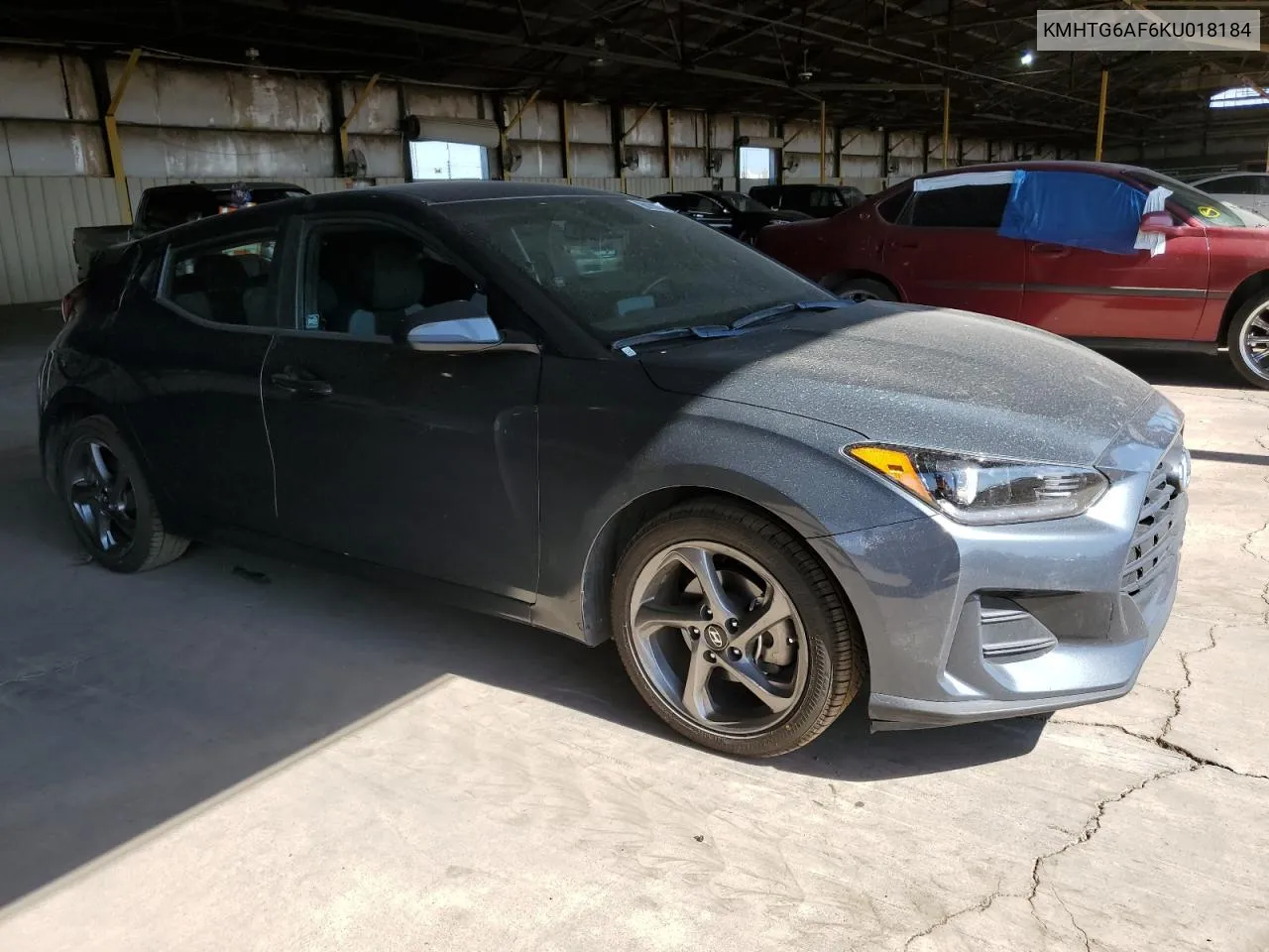 2019 Hyundai Veloster Base VIN: KMHTG6AF6KU018184 Lot: 60101674