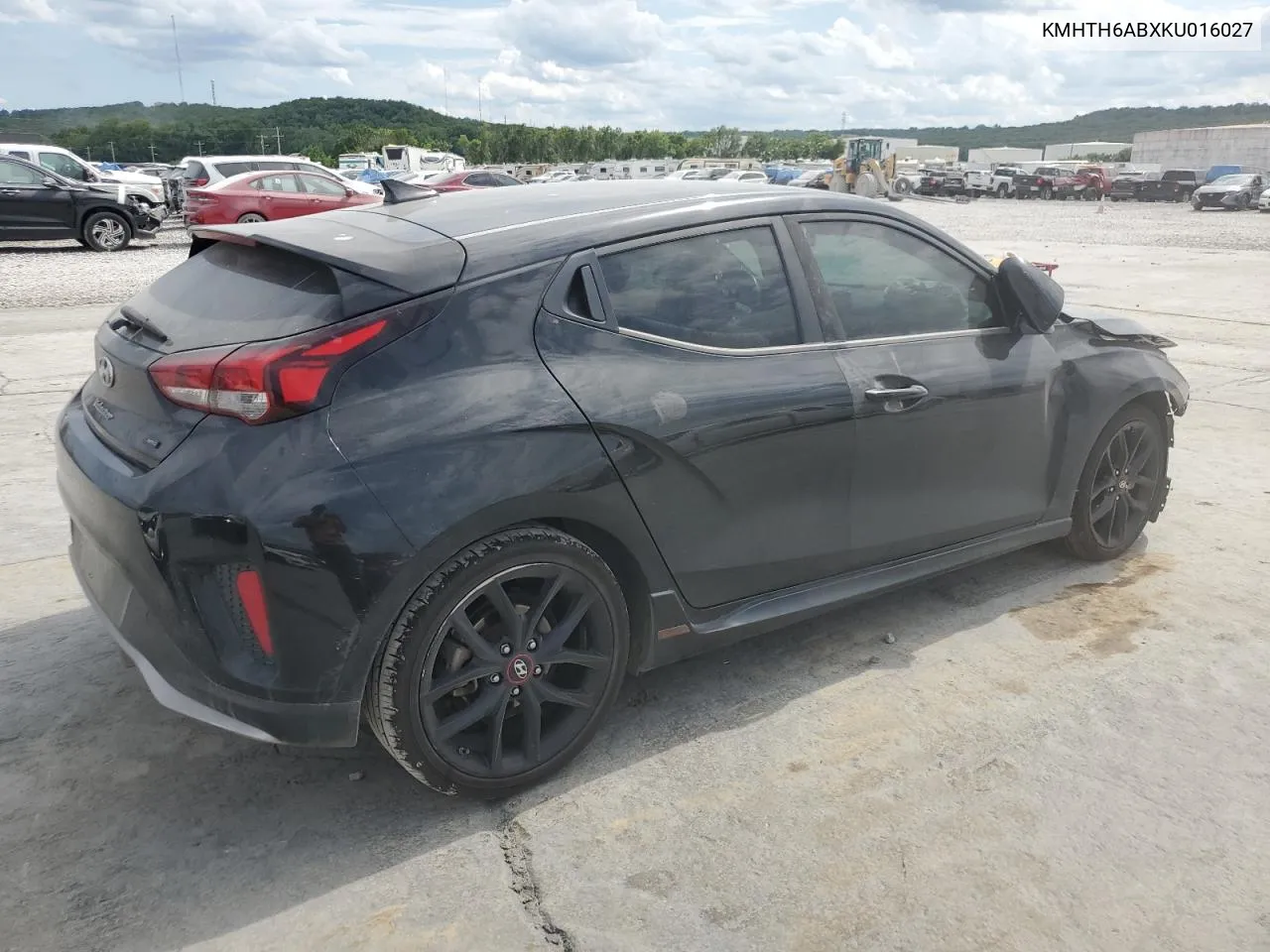 2019 Hyundai Veloster Turbo VIN: KMHTH6ABXKU016027 Lot: 60193694