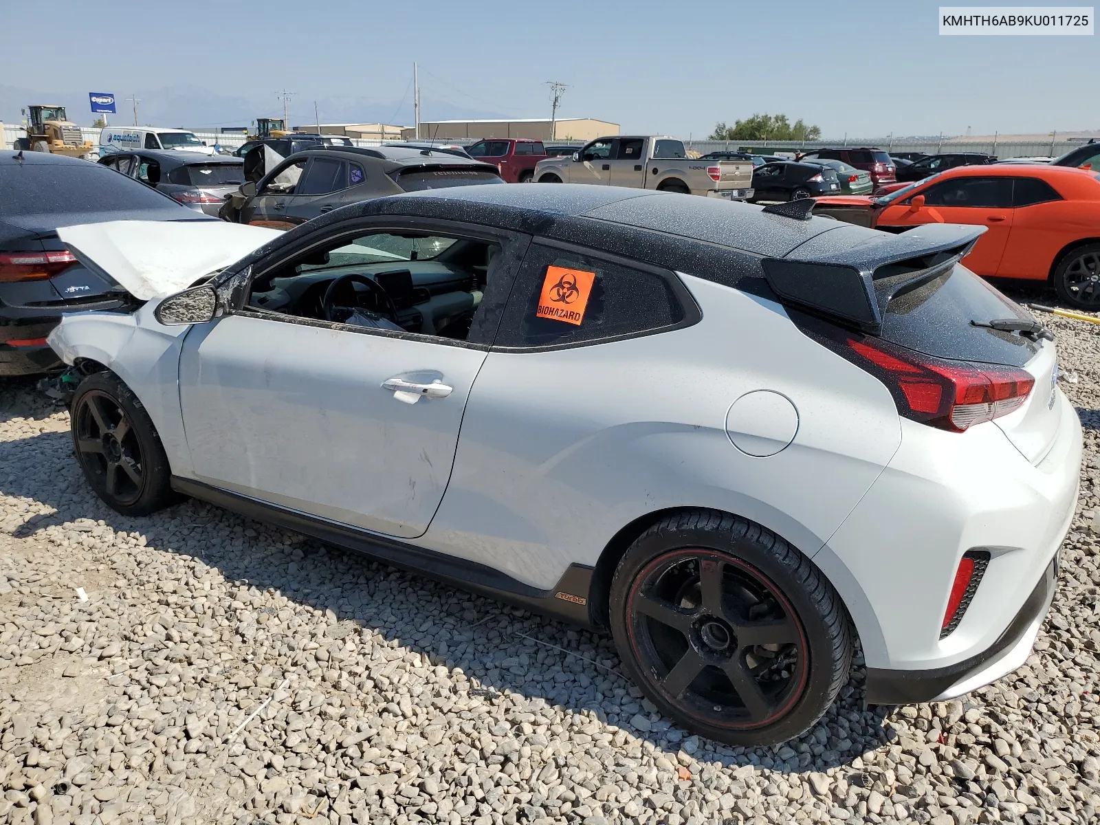 2019 Hyundai Veloster Turbo VIN: KMHTH6AB9KU011725 Lot: 65013134