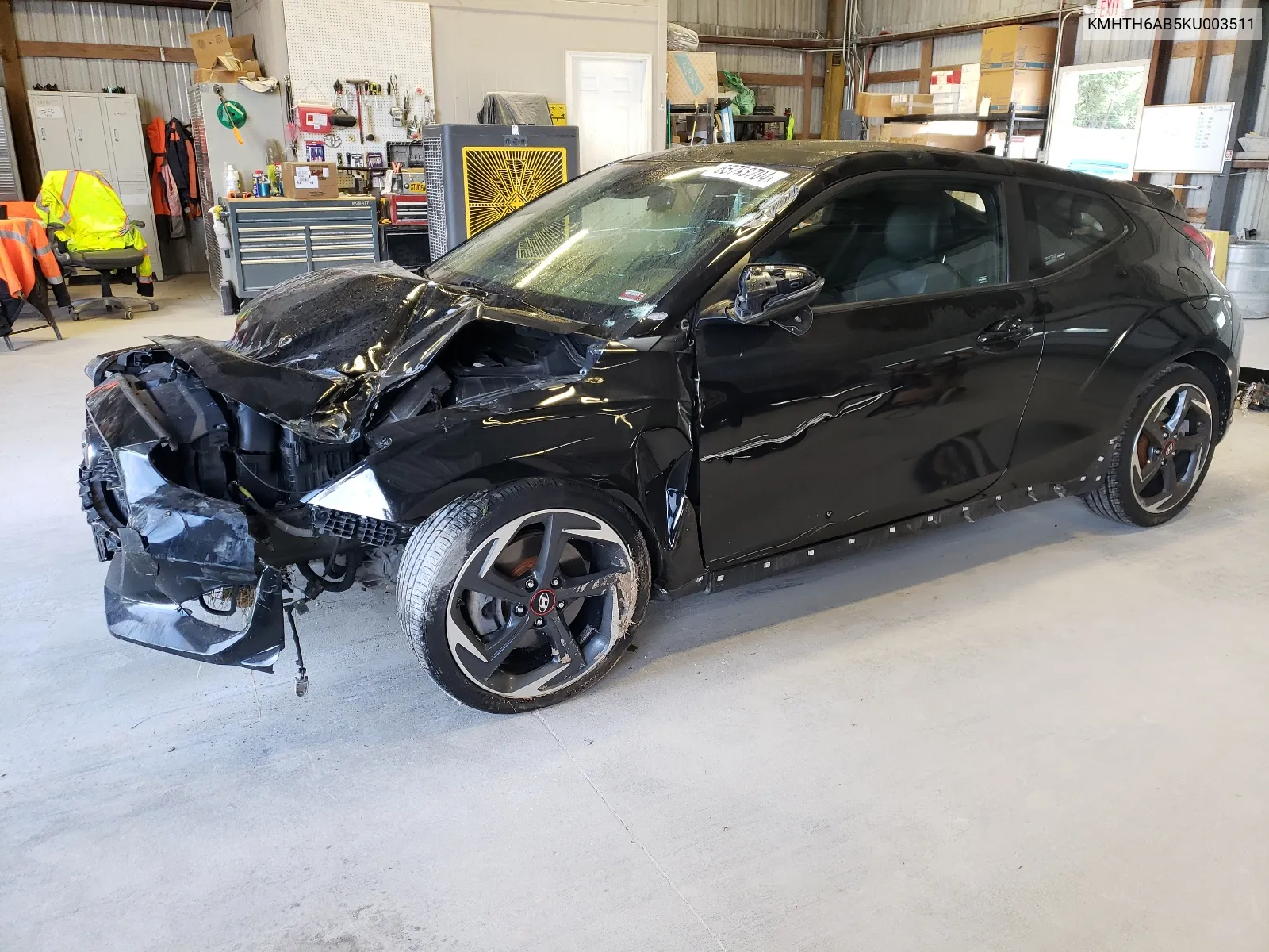 KMHTH6AB5KU003511 2019 Hyundai Veloster Turbo