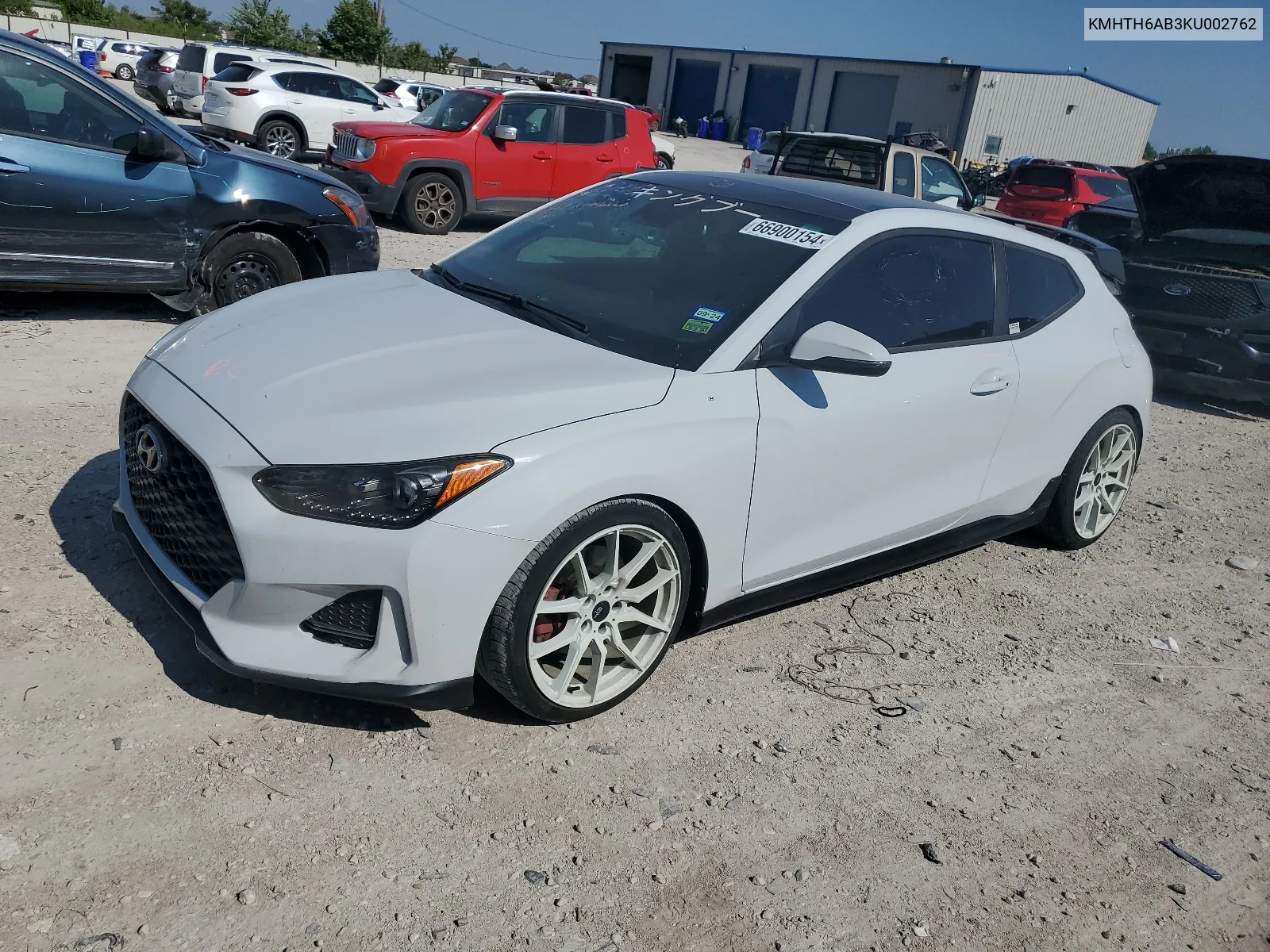 2019 Hyundai Veloster Turbo VIN: KMHTH6AB3KU002762 Lot: 66900154