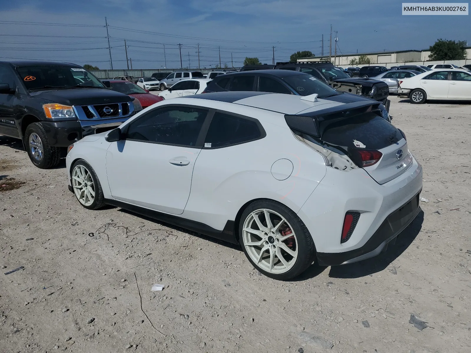 2019 Hyundai Veloster Turbo VIN: KMHTH6AB3KU002762 Lot: 66900154