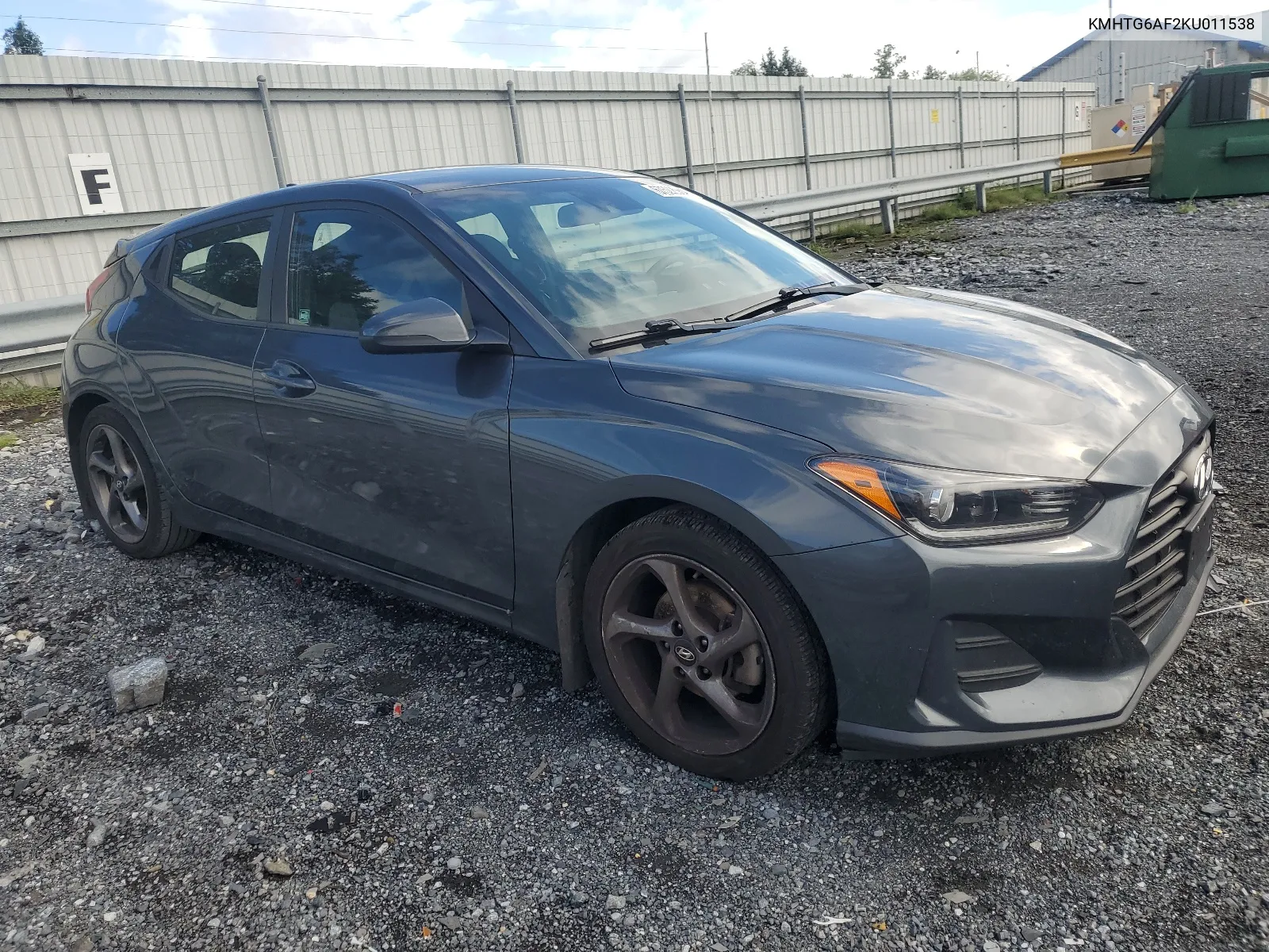 2019 Hyundai Veloster Base VIN: KMHTG6AF2KU011538 Lot: 67522064