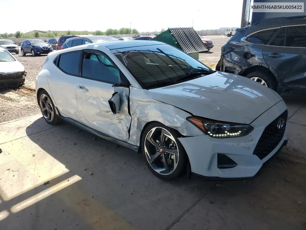 KMHTH6AB5KU005422 2019 Hyundai Veloster Turbo