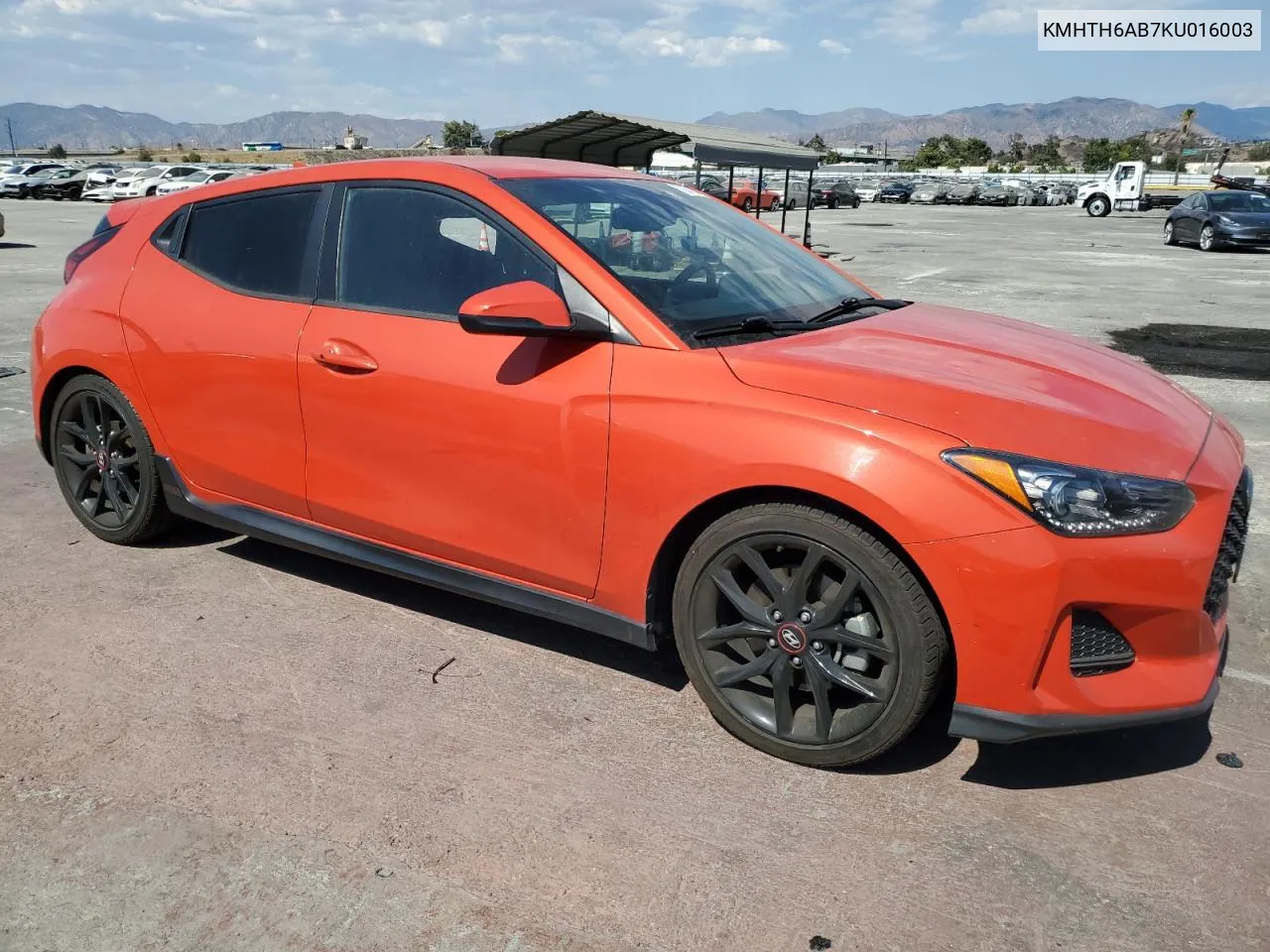 KMHTH6AB7KU016003 2019 Hyundai Veloster Turbo