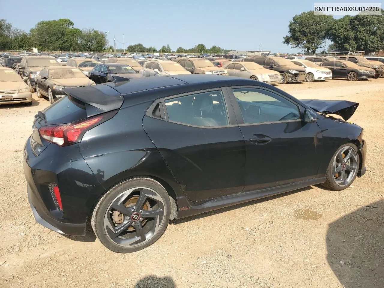 KMHTH6ABXKU014228 2019 Hyundai Veloster Turbo