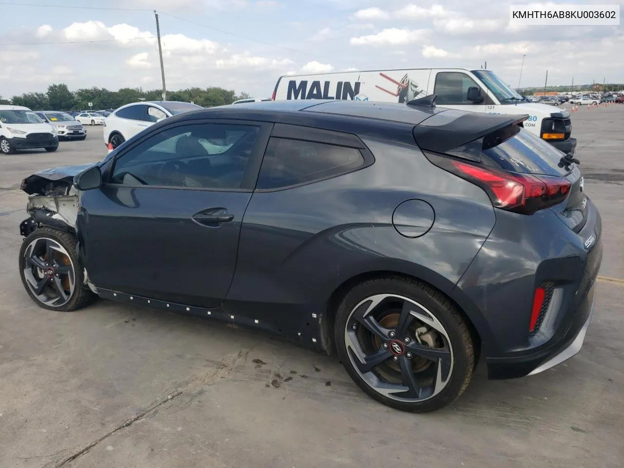 2019 Hyundai Veloster Turbo VIN: KMHTH6AB8KU003602 Lot: 72947714