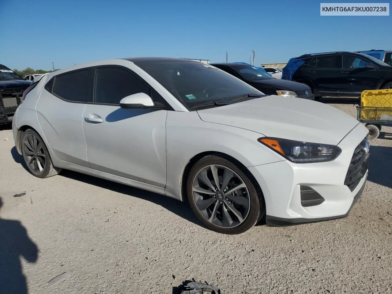 2019 Hyundai Veloster Base VIN: KMHTG6AF3KU007238 Lot: 73507734