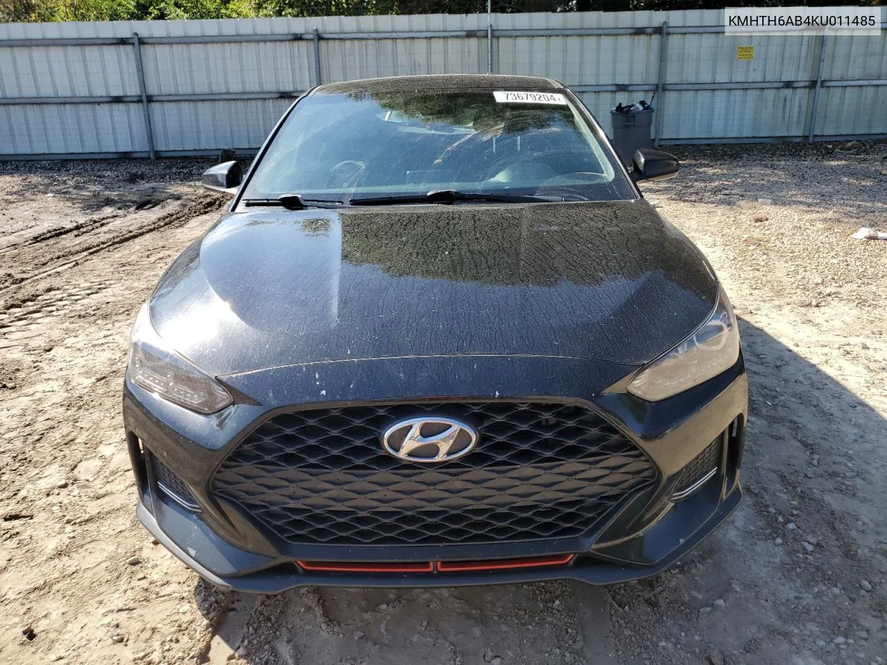 2019 Hyundai Veloster Turbo VIN: KMHTH6AB4KU011485 Lot: 73679204