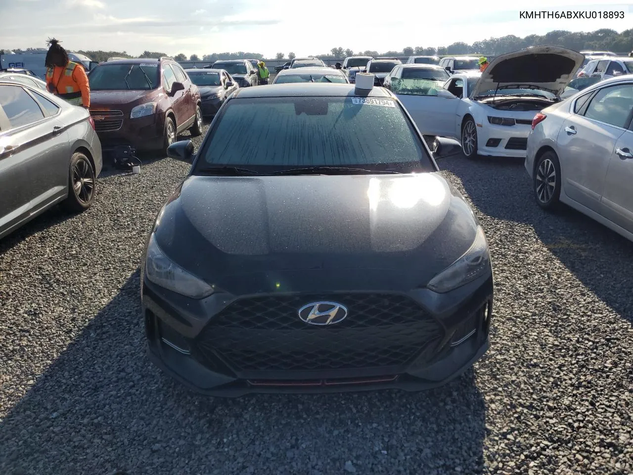 KMHTH6ABXKU018893 2019 Hyundai Veloster Turbo