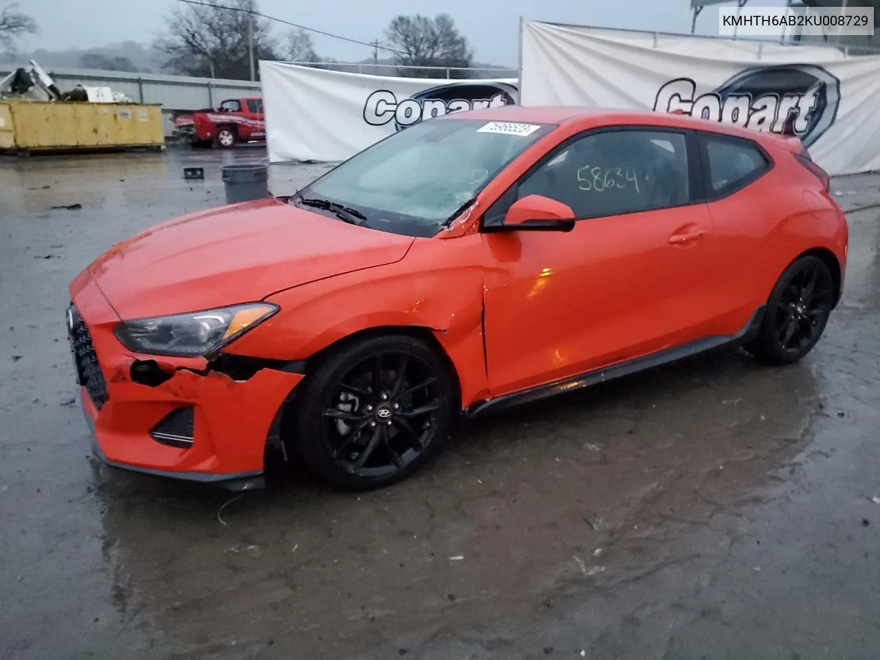 KMHTH6AB2KU008729 2019 Hyundai Veloster Turbo