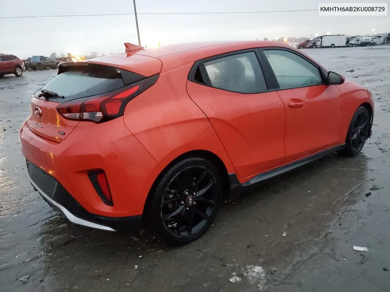 2019 Hyundai Veloster Turbo VIN: KMHTH6AB2KU008729 Lot: 74995964