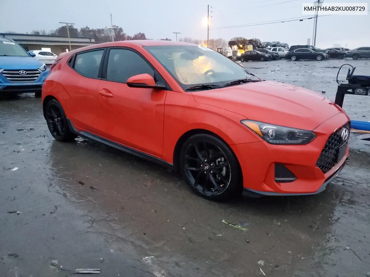 2019 Hyundai Veloster Turbo VIN: KMHTH6AB2KU008729 Lot: 74995964