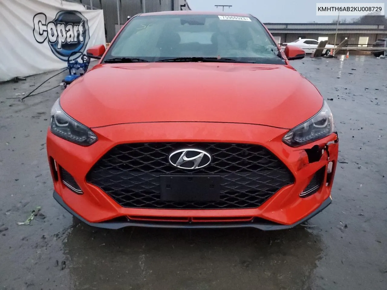 KMHTH6AB2KU008729 2019 Hyundai Veloster Turbo