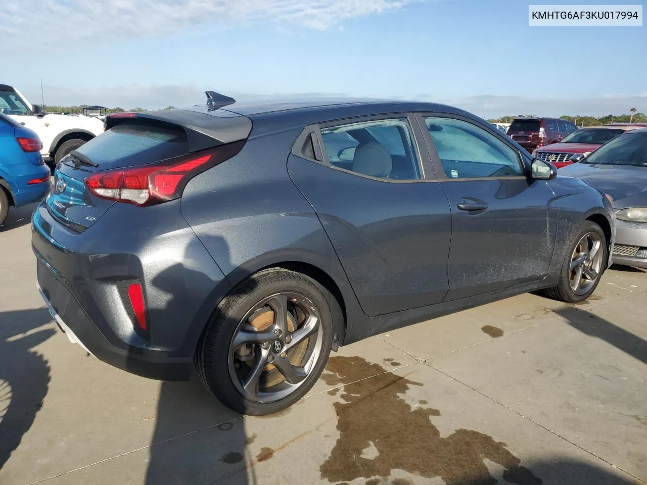 KMHTG6AF3KU017994 2019 Hyundai Veloster Base