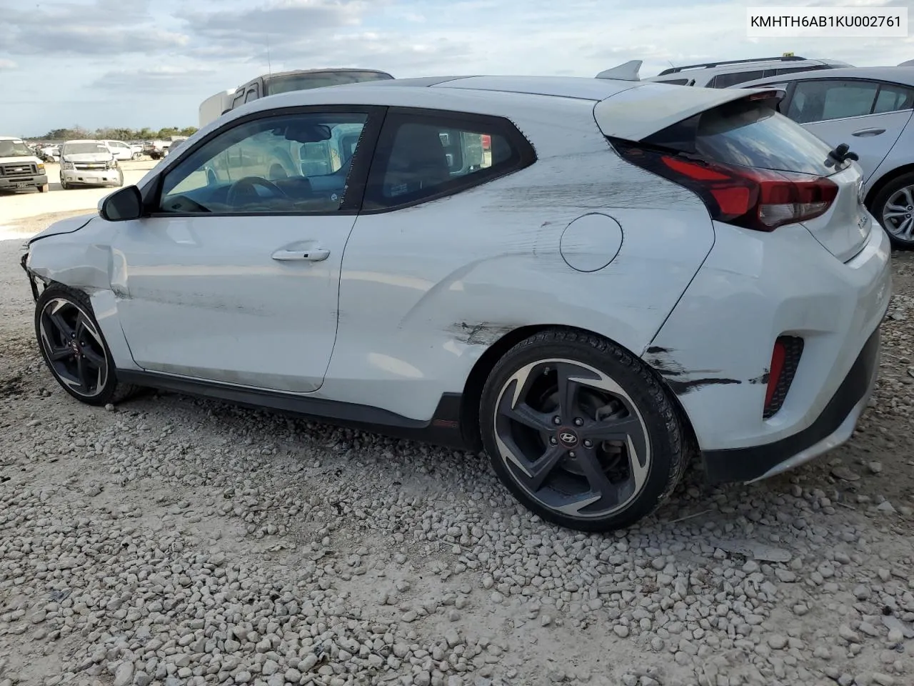 2019 Hyundai Veloster Turbo VIN: KMHTH6AB1KU002761 Lot: 77128984