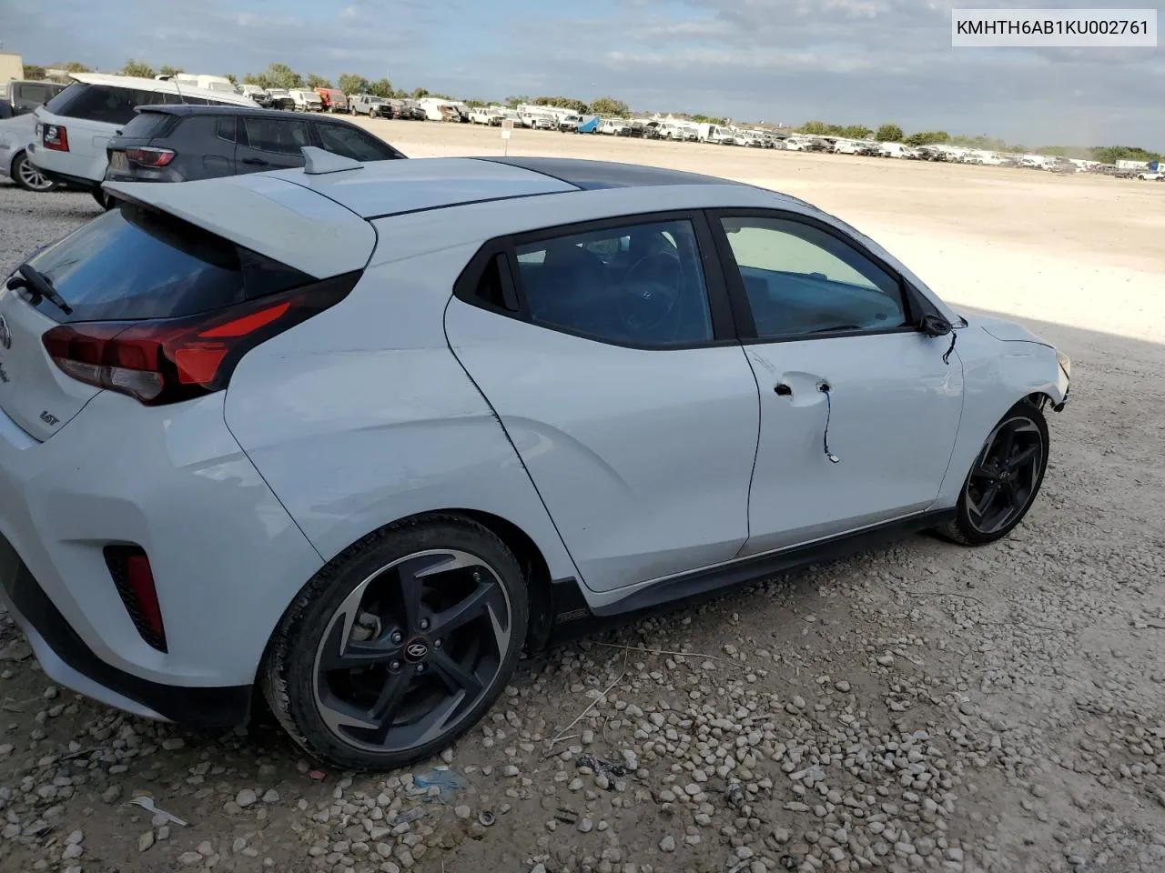 2019 Hyundai Veloster Turbo VIN: KMHTH6AB1KU002761 Lot: 77128984