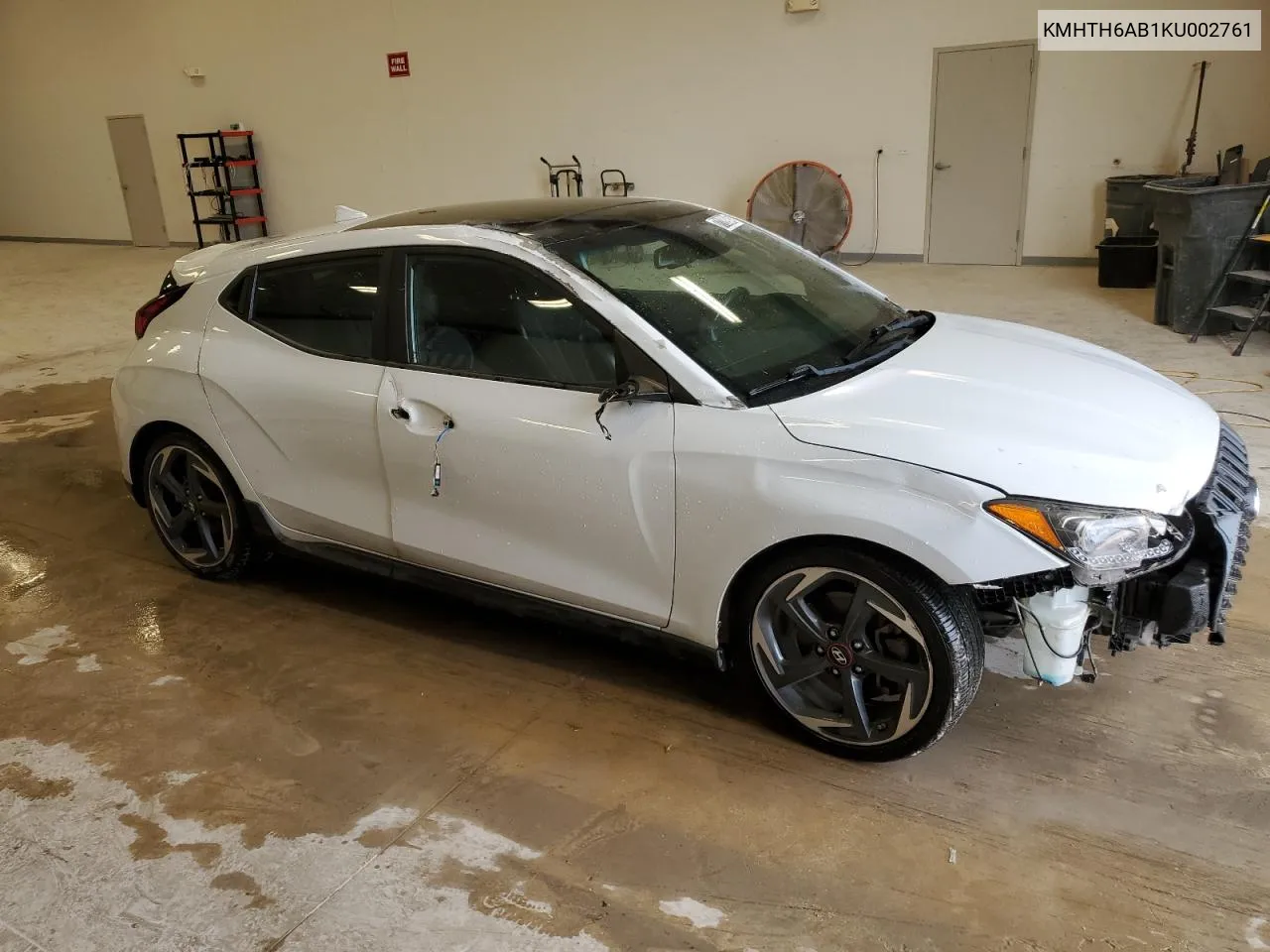 2019 Hyundai Veloster Turbo VIN: KMHTH6AB1KU002761 Lot: 77128984