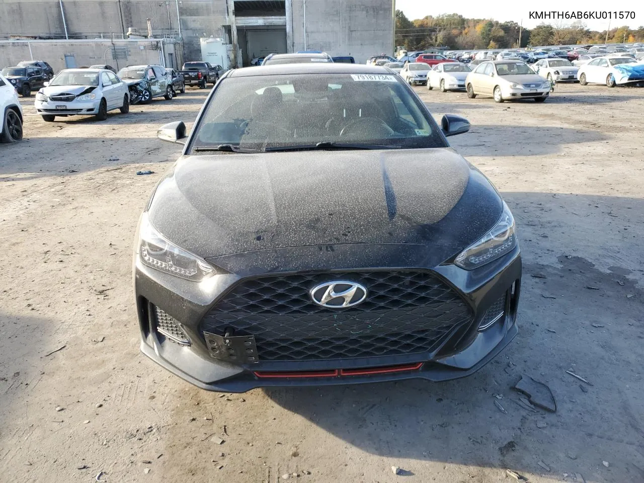 2019 Hyundai Veloster Turbo VIN: KMHTH6AB6KU011570 Lot: 79187734