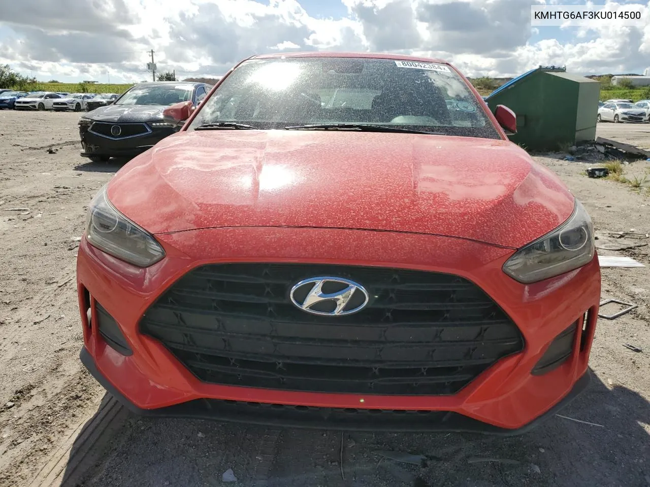 2019 Hyundai Veloster Base VIN: KMHTG6AF3KU014500 Lot: 80042384