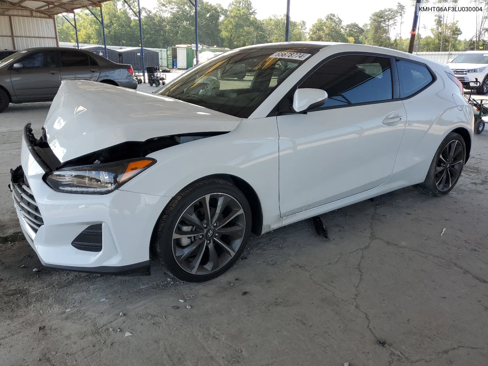 2020 Hyundai Veloster Base VIN: KMHTG6AF3LU030004 Lot: 65678774