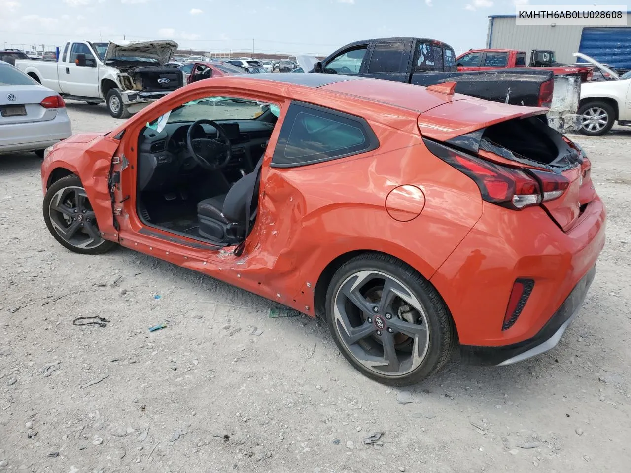 2020 Hyundai Veloster Turbo VIN: KMHTH6AB0LU028608 Lot: 65997364