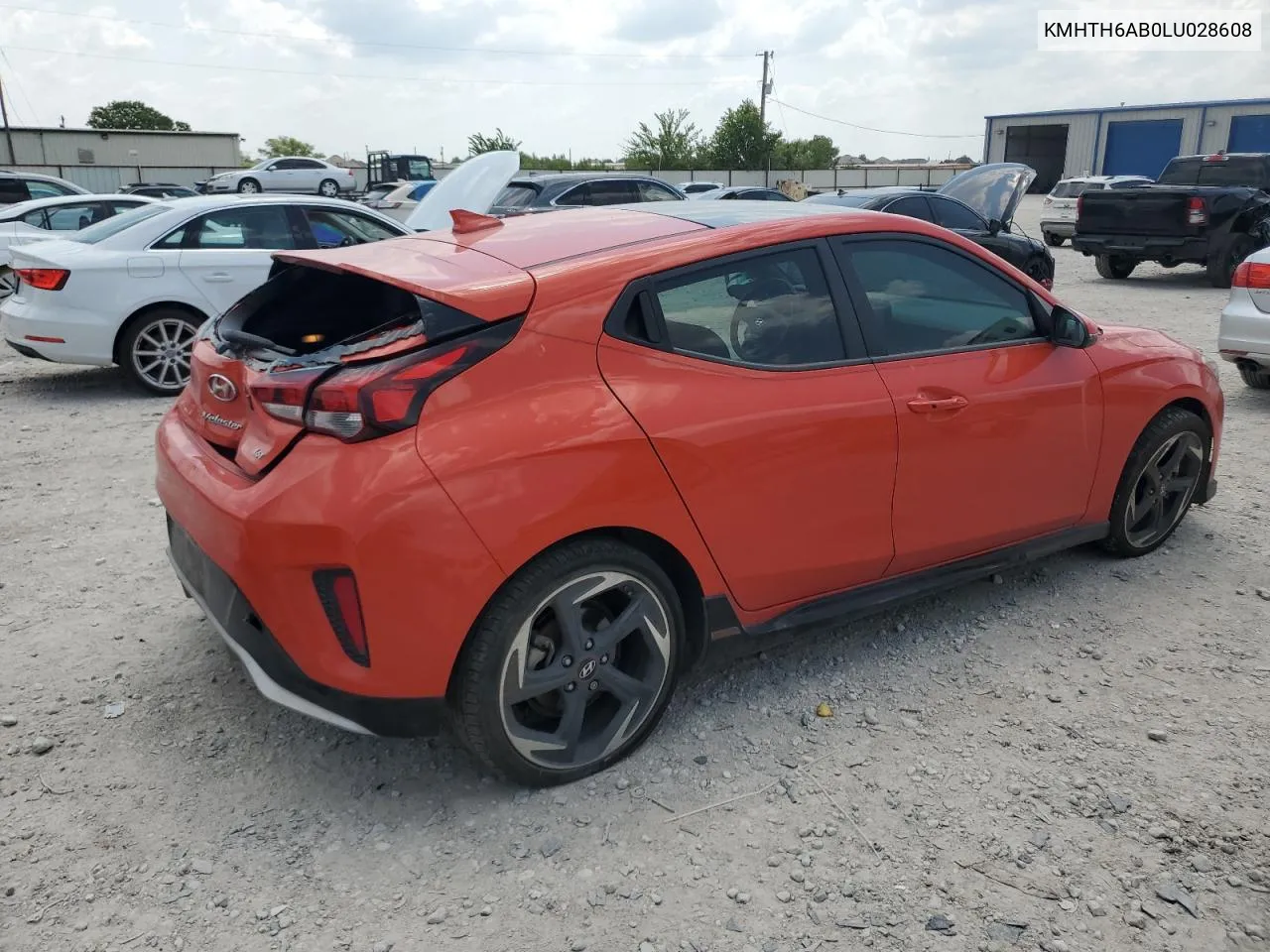 2020 Hyundai Veloster Turbo VIN: KMHTH6AB0LU028608 Lot: 65997364