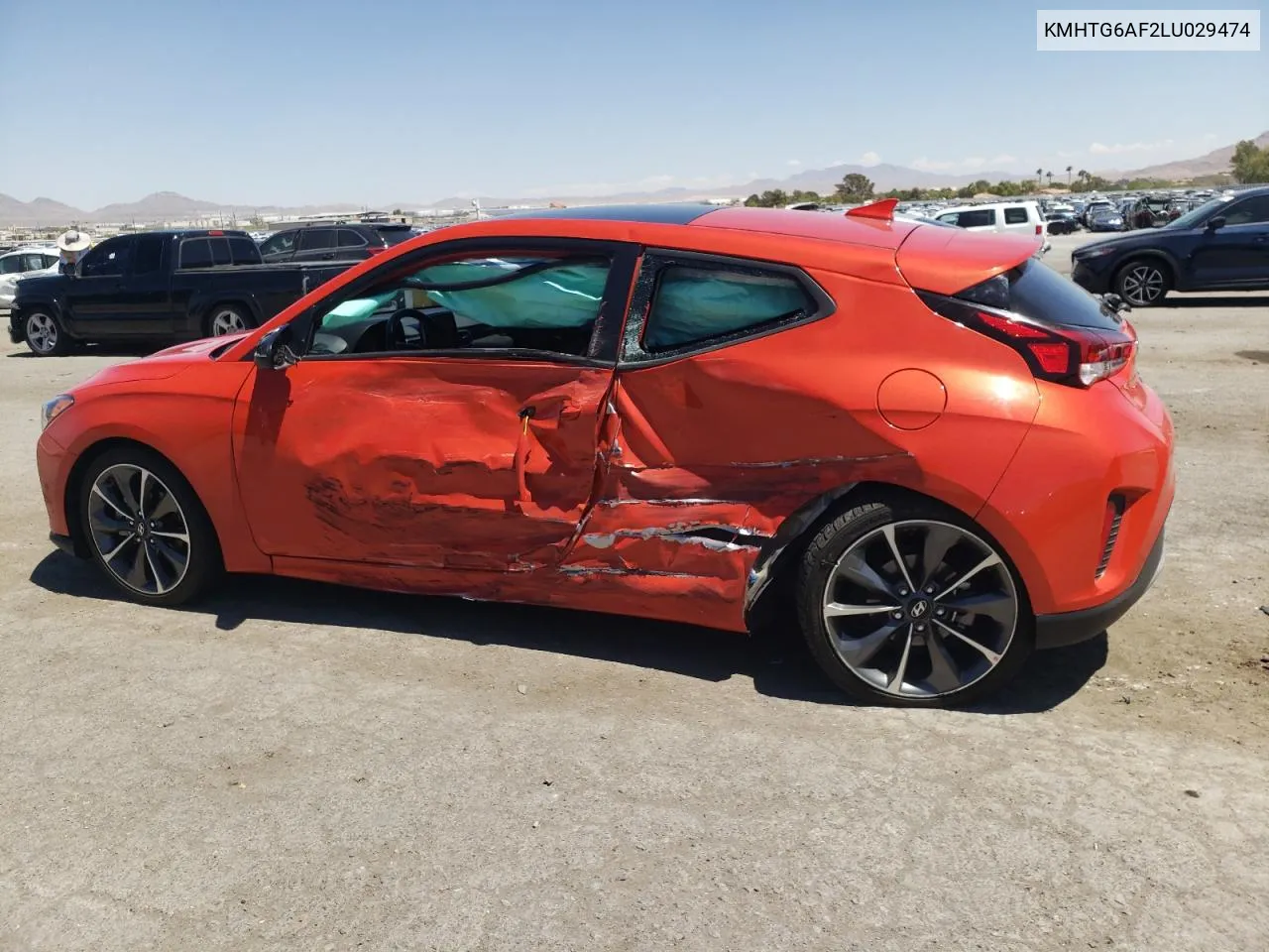 2020 Hyundai Veloster Base VIN: KMHTG6AF2LU029474 Lot: 66027564