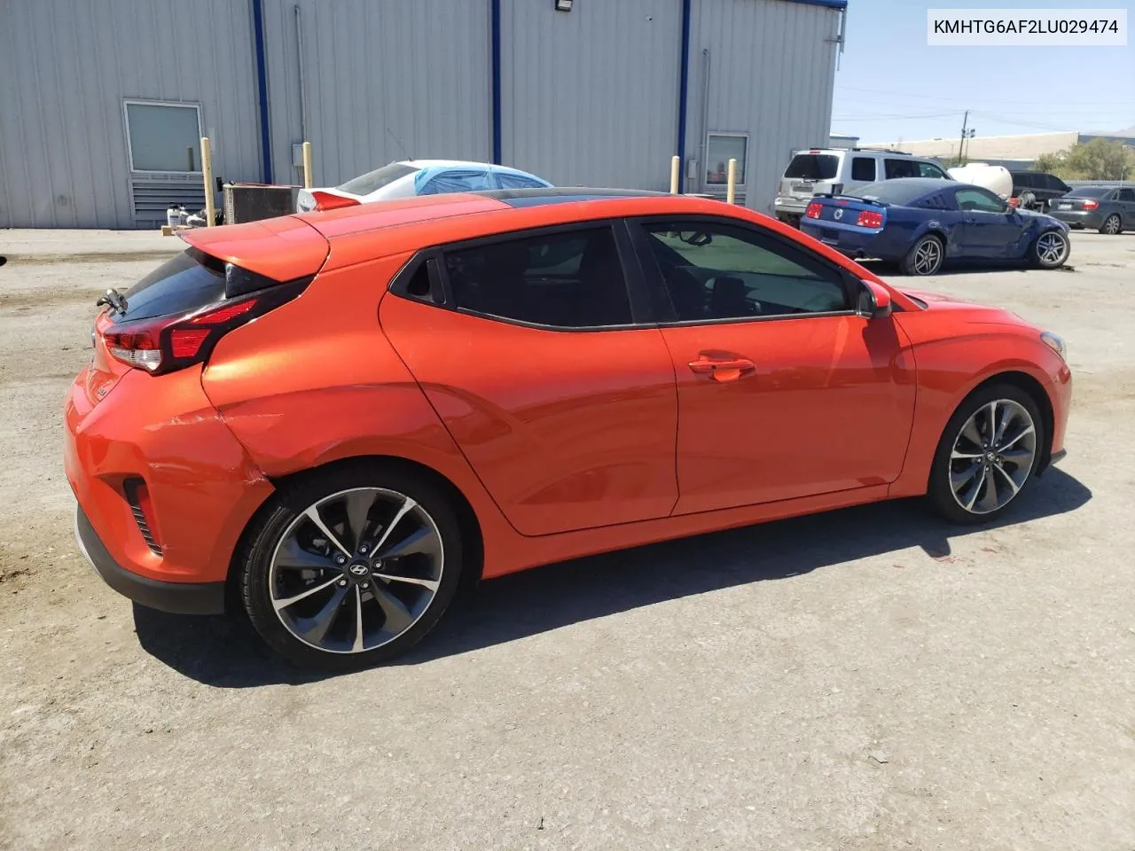 2020 Hyundai Veloster Base VIN: KMHTG6AF2LU029474 Lot: 66027564