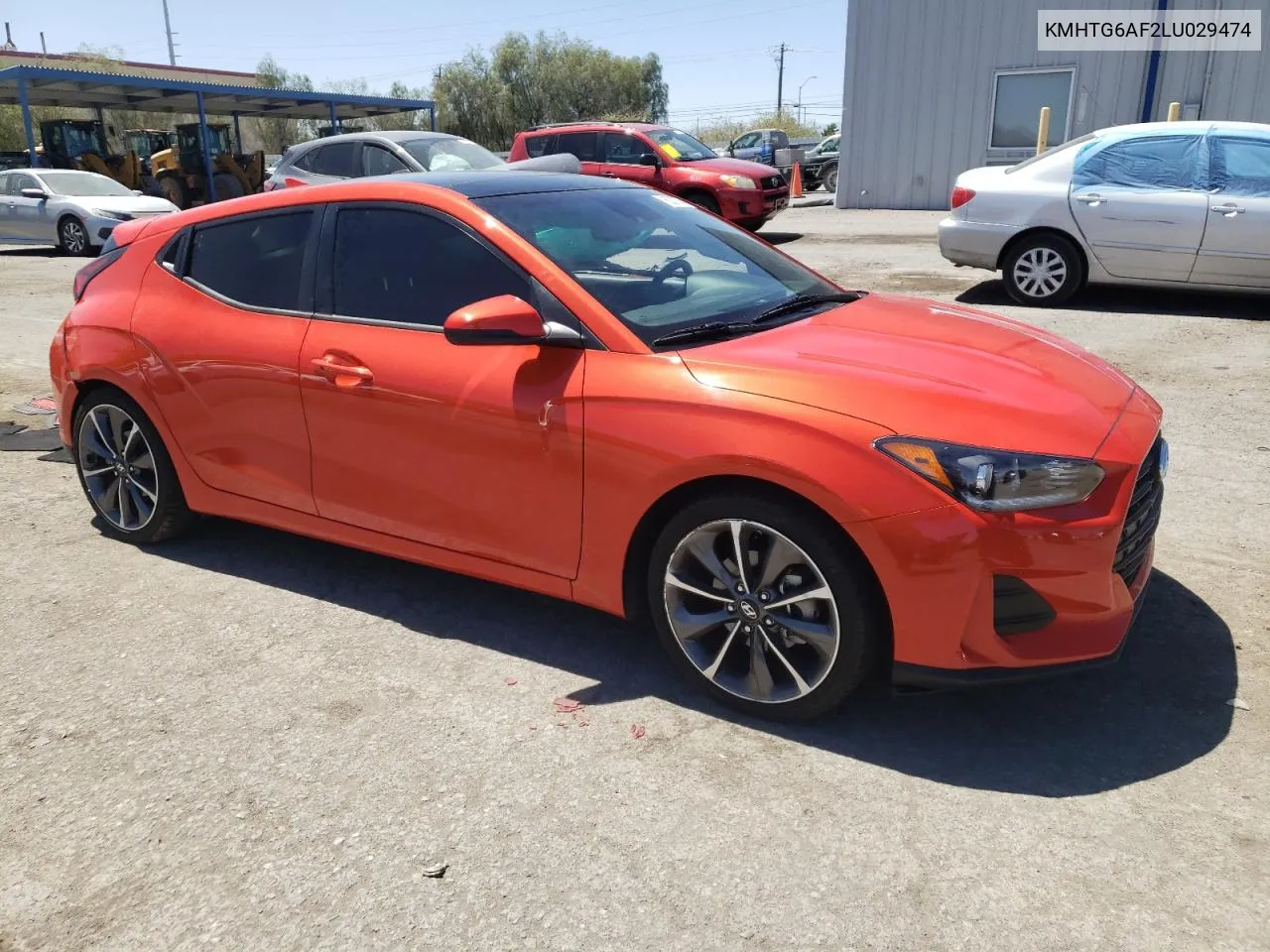 2020 Hyundai Veloster Base VIN: KMHTG6AF2LU029474 Lot: 66027564