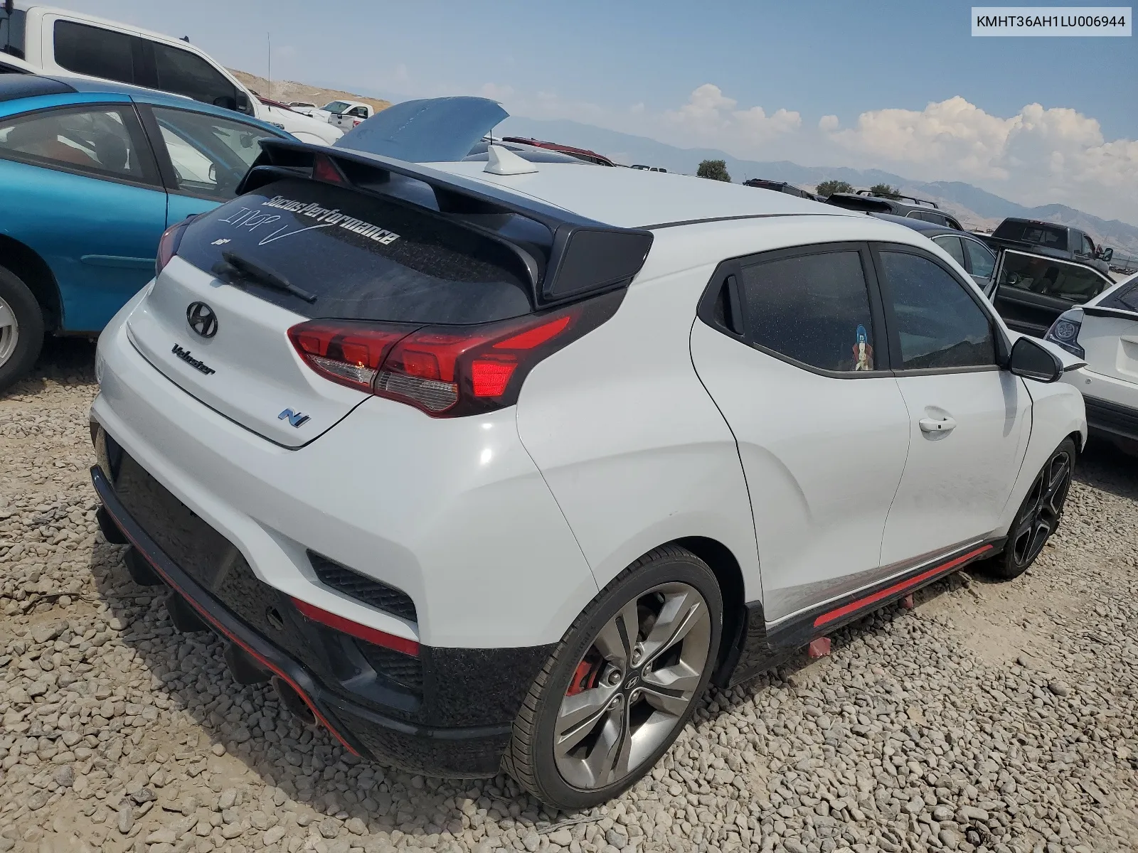 2020 Hyundai Veloster N VIN: KMHT36AH1LU006944 Lot: 66895134