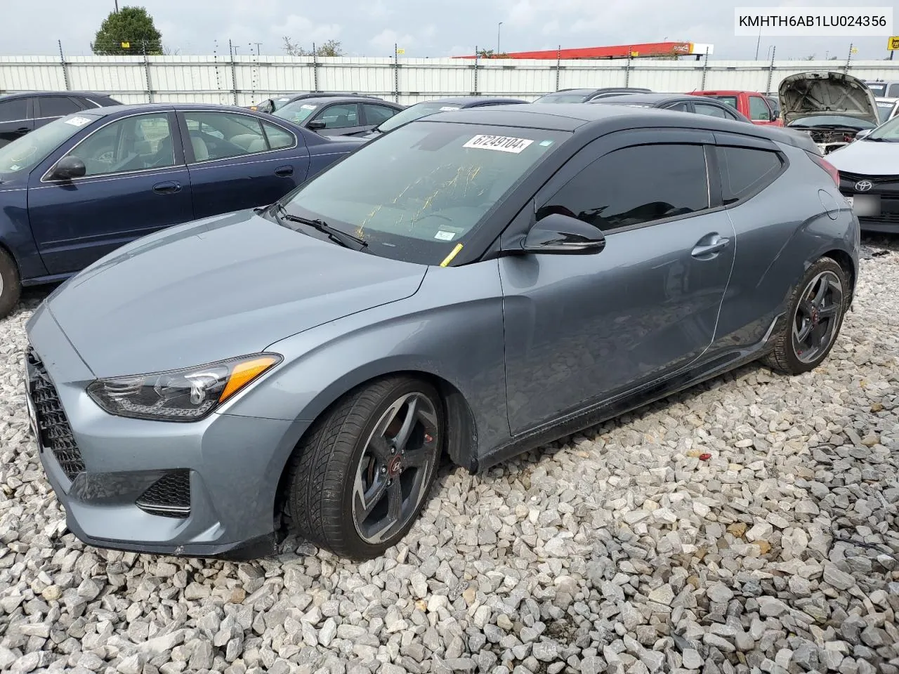 2020 Hyundai Veloster Turbo VIN: KMHTH6AB1LU024356 Lot: 67249104