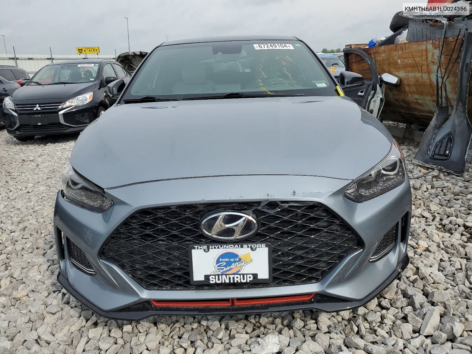 2020 Hyundai Veloster Turbo VIN: KMHTH6AB1LU024356 Lot: 67249104